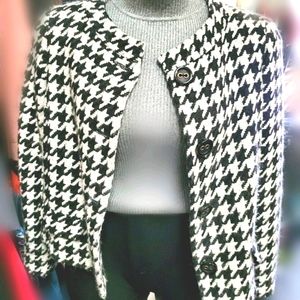 Liz Claiborne Houndstooth Wool Jacket / Blazer 16